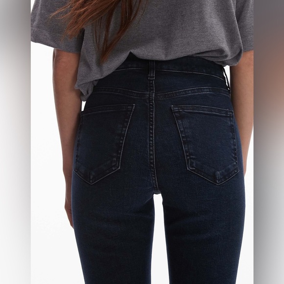 Topshop Jamie Skinny Jeans High Rise Ankle Length Blue Black Size 26 - Picture 4 of 16